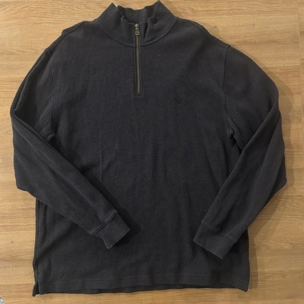 RODD & GUNN Mens 2XL Quarter Zip Pullover Sweater 100 Australian Cotton Charcoal